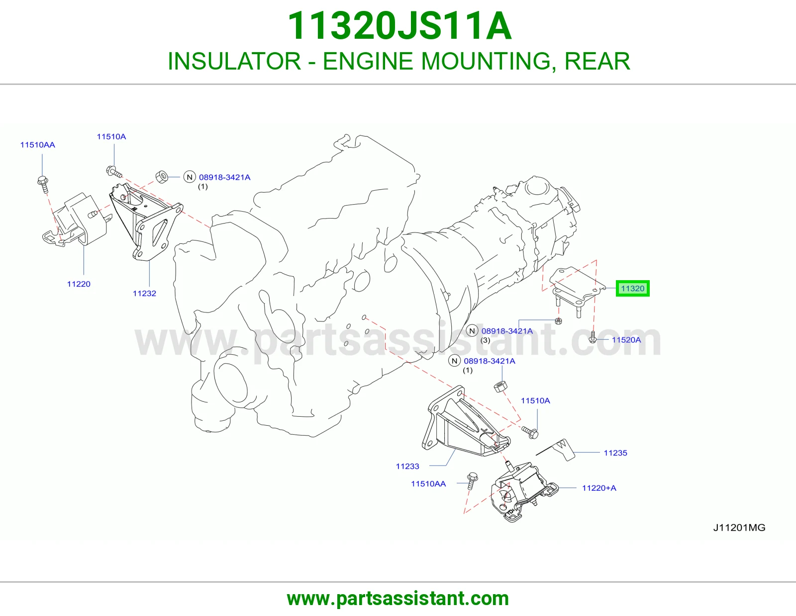 INSULATOR - ENGINE MOUNTING, REAR