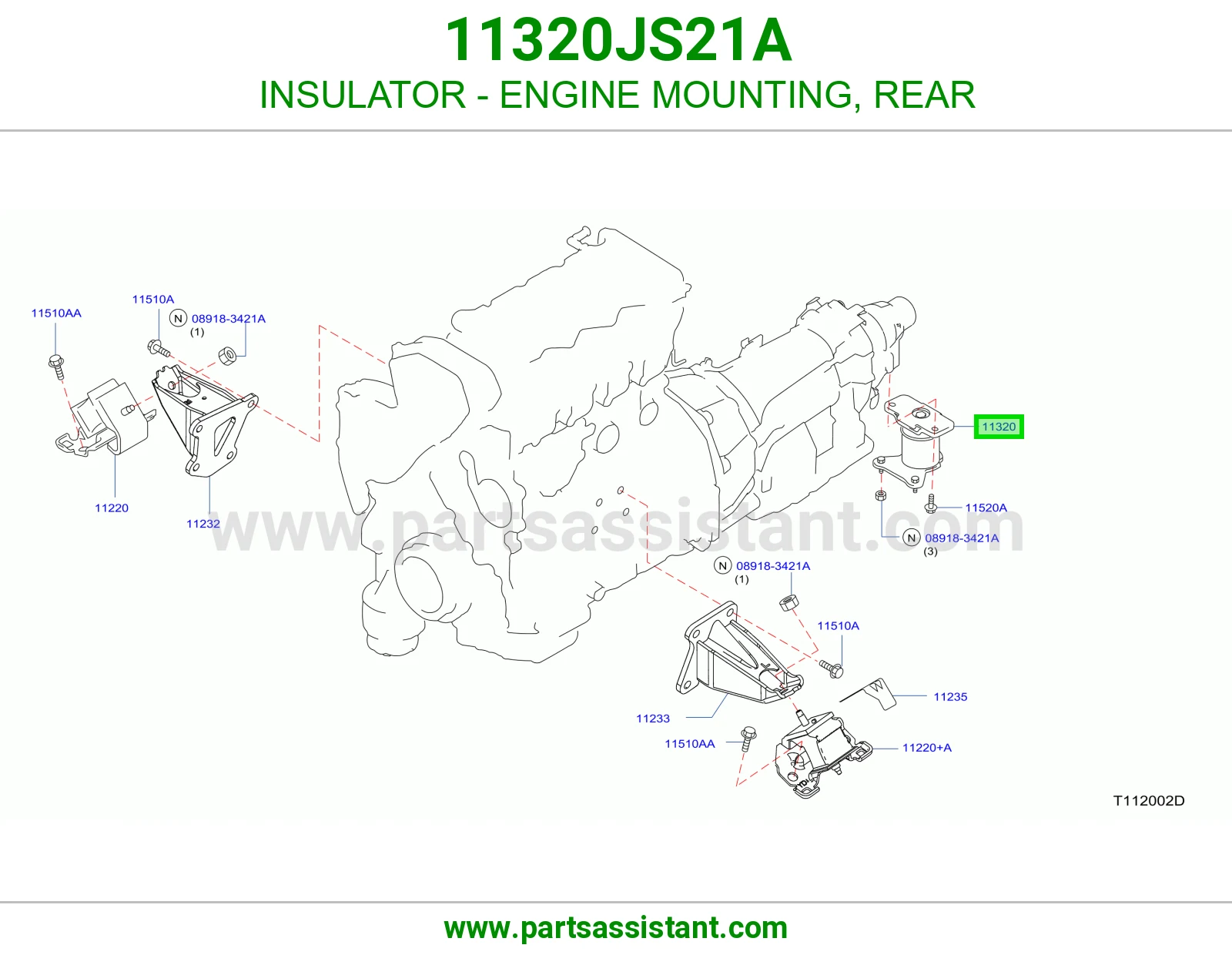 INSULATOR - ENGINE MOUNTING, REAR