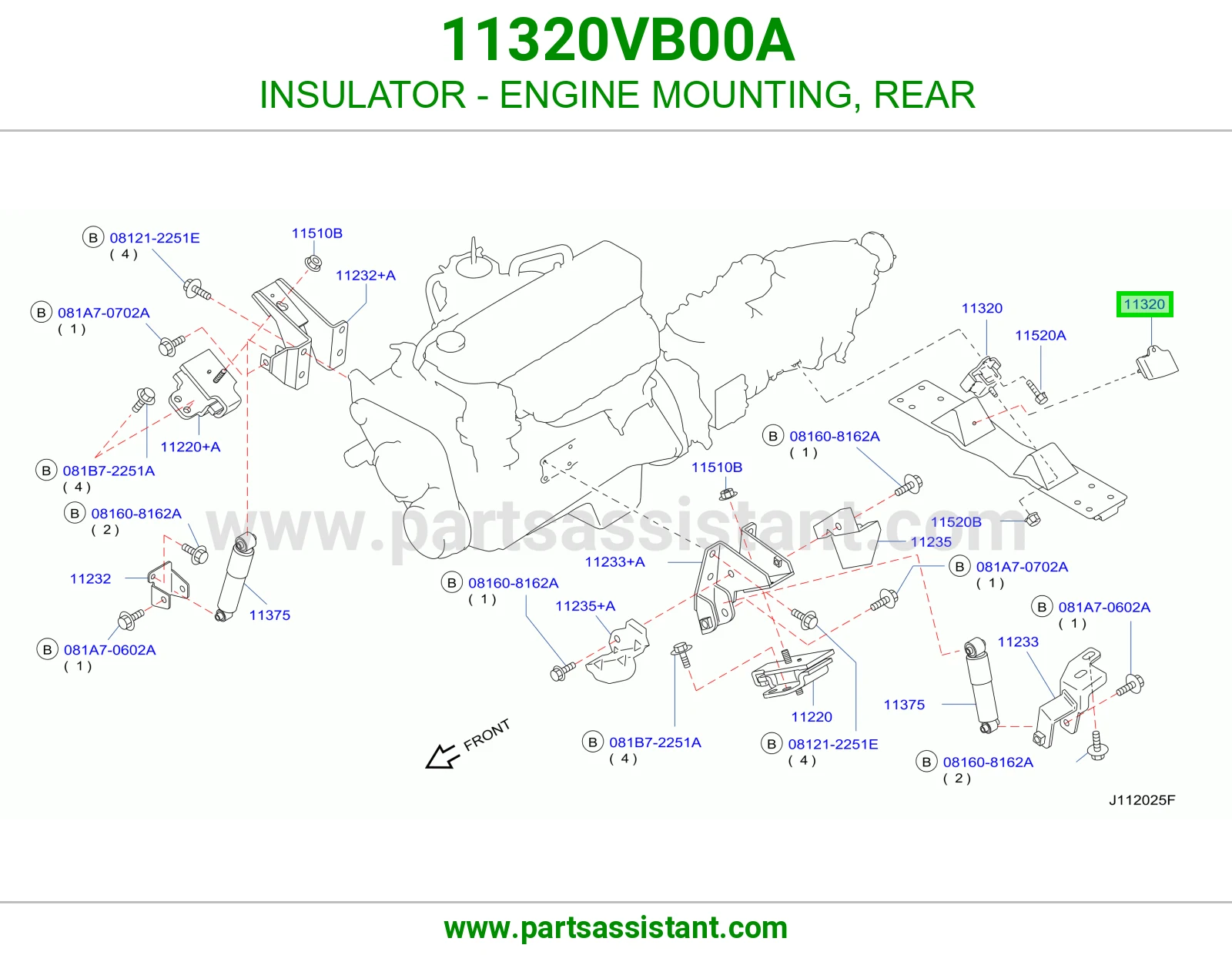 INSULATOR - ENGINE MOUNTING, REAR