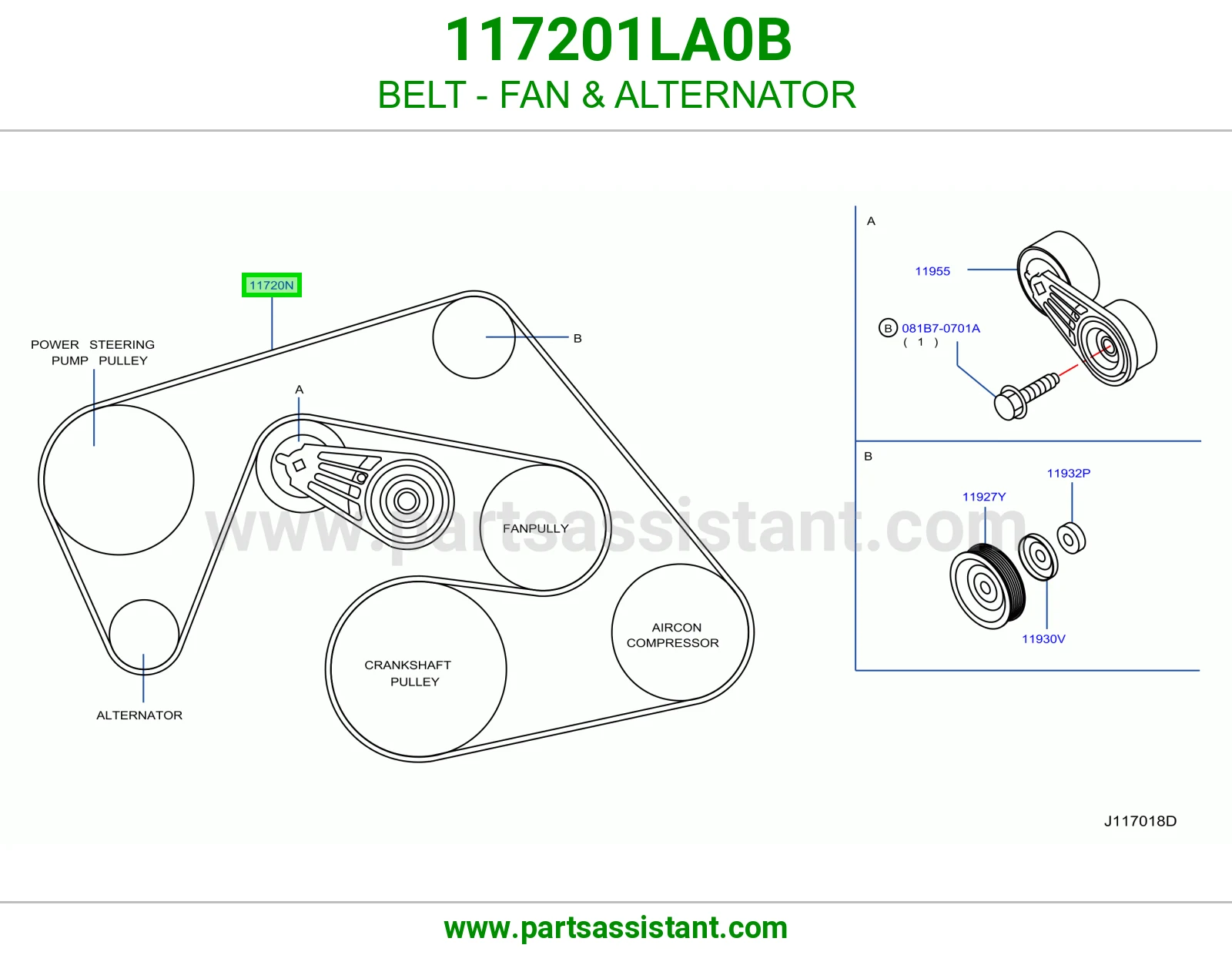 BELT - FAN & ALTERNATOR