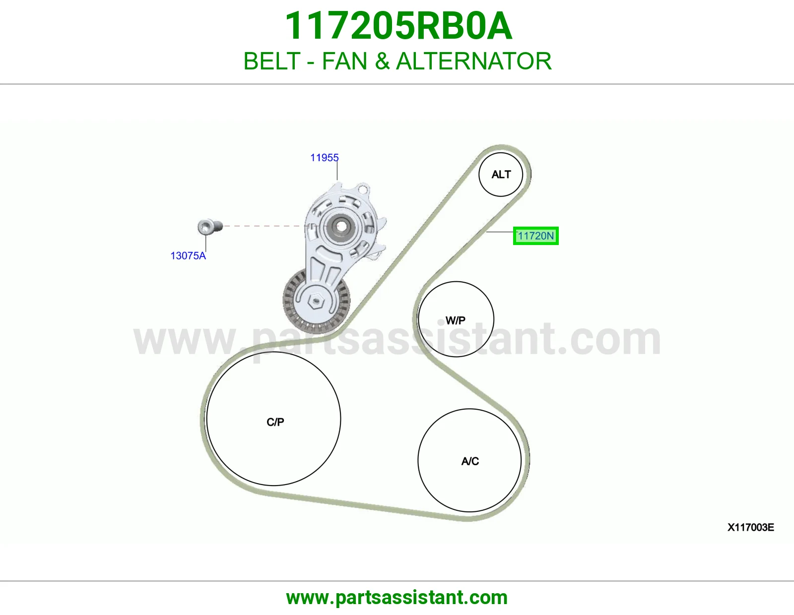 BELT - FAN & ALTERNATOR