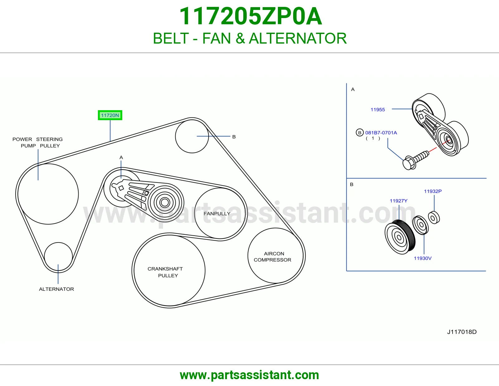 BELT - FAN & ALTERNATOR