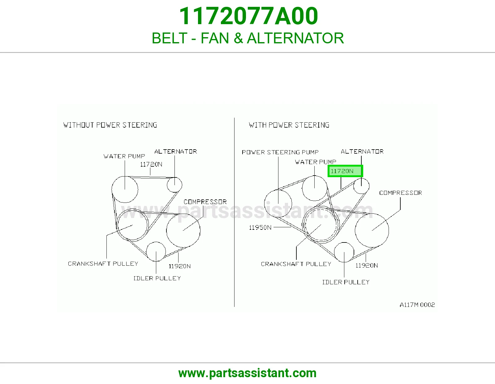 BELT - FAN & ALTERNATOR