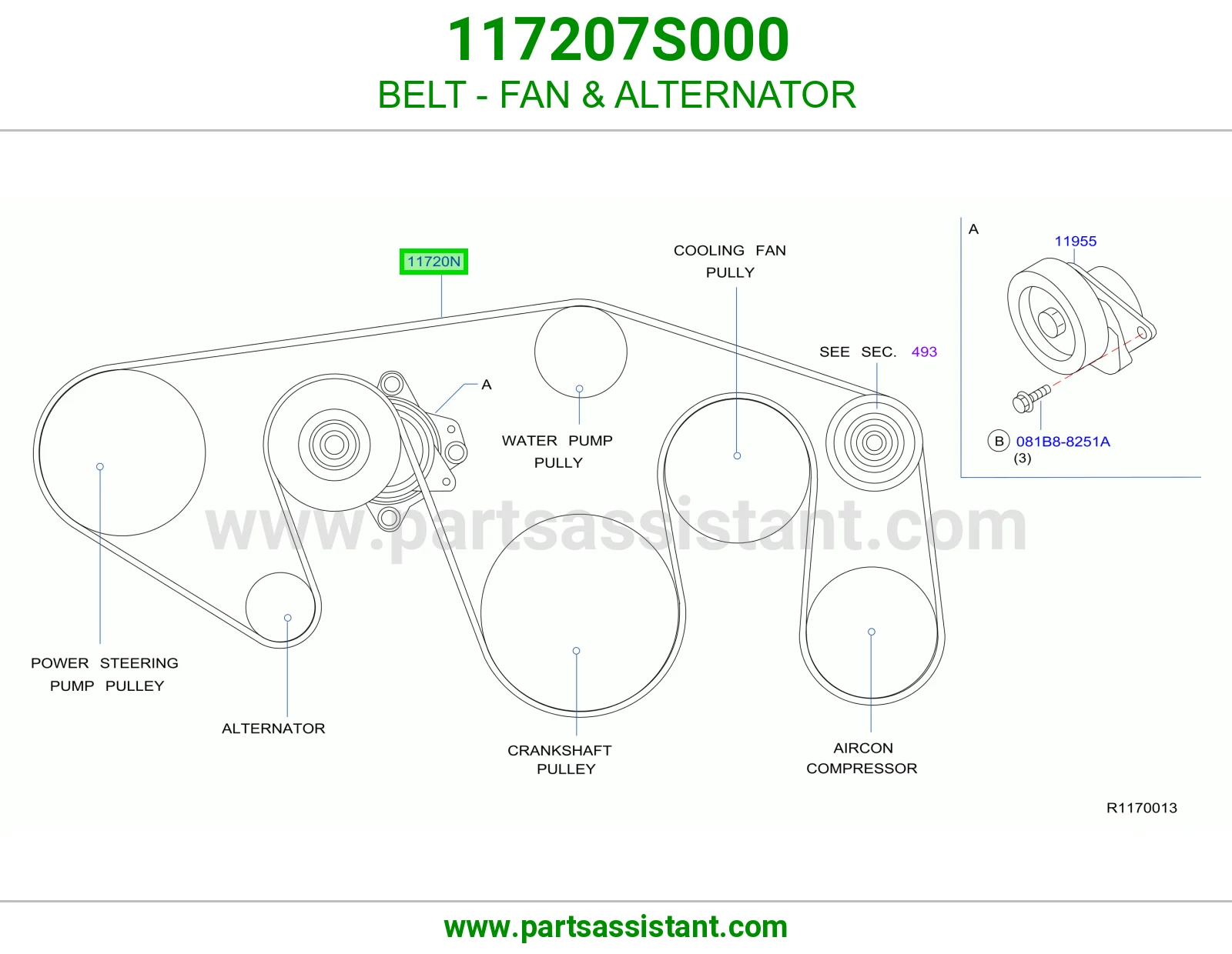 BELT - FAN & ALTERNATOR