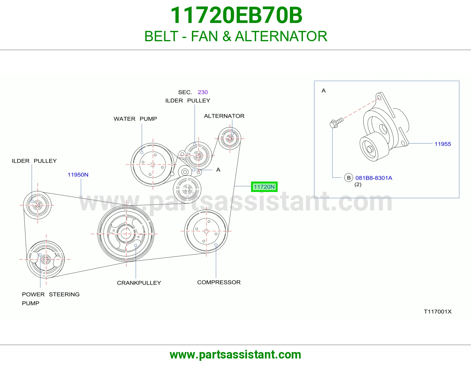BELT - FAN & ALTERNATOR