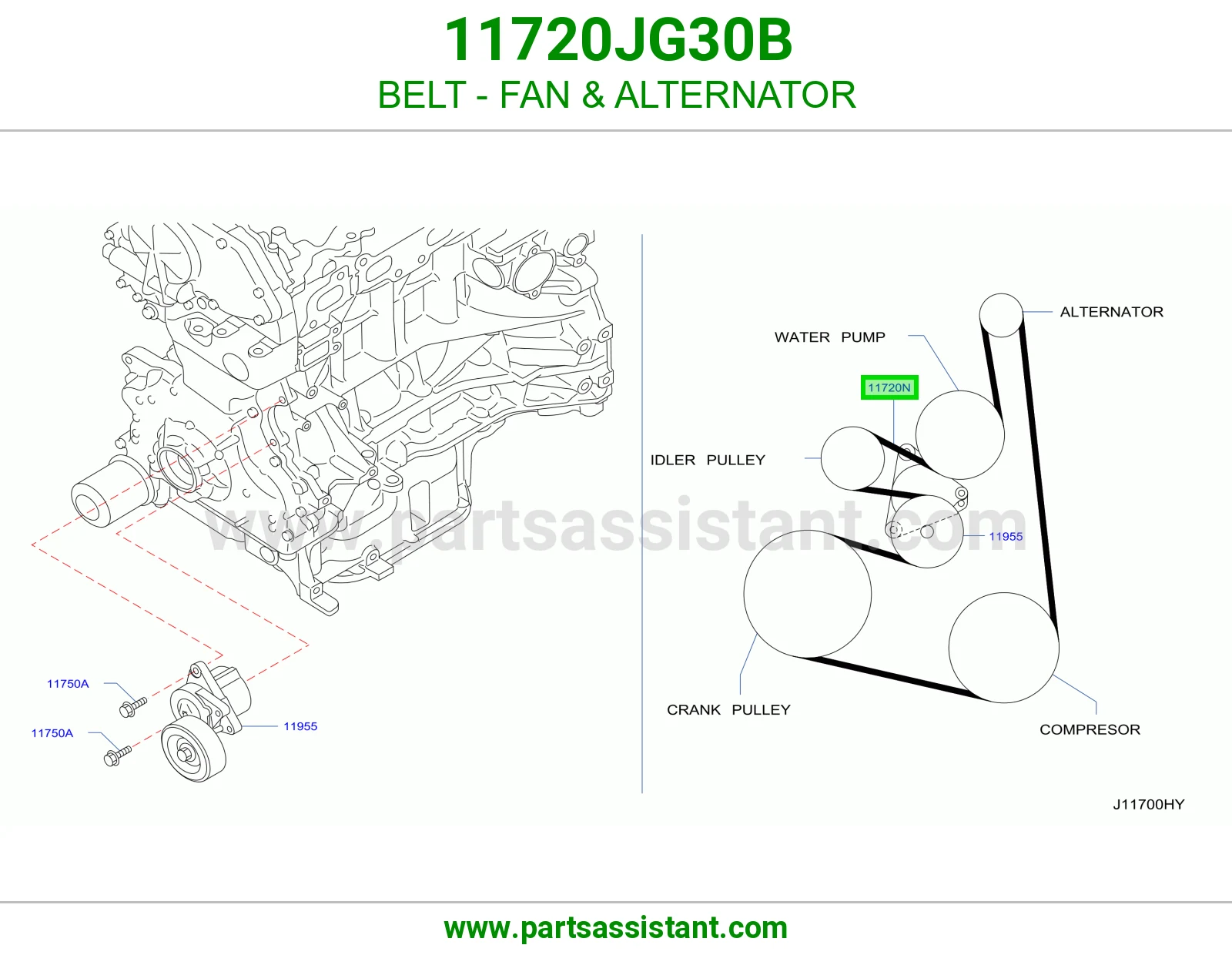 BELT - FAN & ALTERNATOR