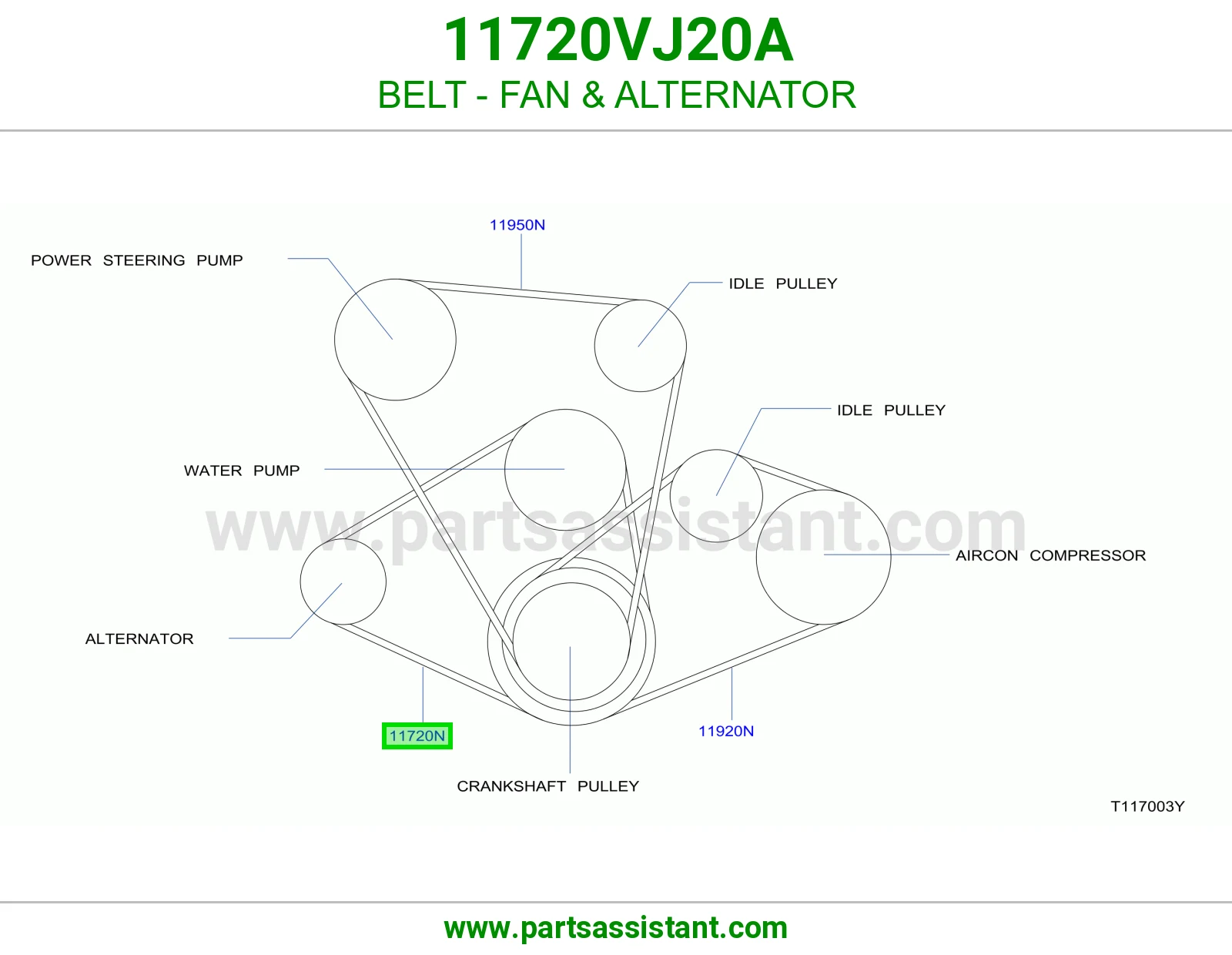 BELT - FAN & ALTERNATOR
