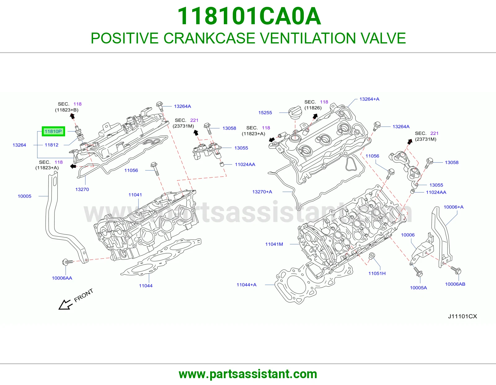 POSITIVE CRANKCASE VENTILATION VALVE