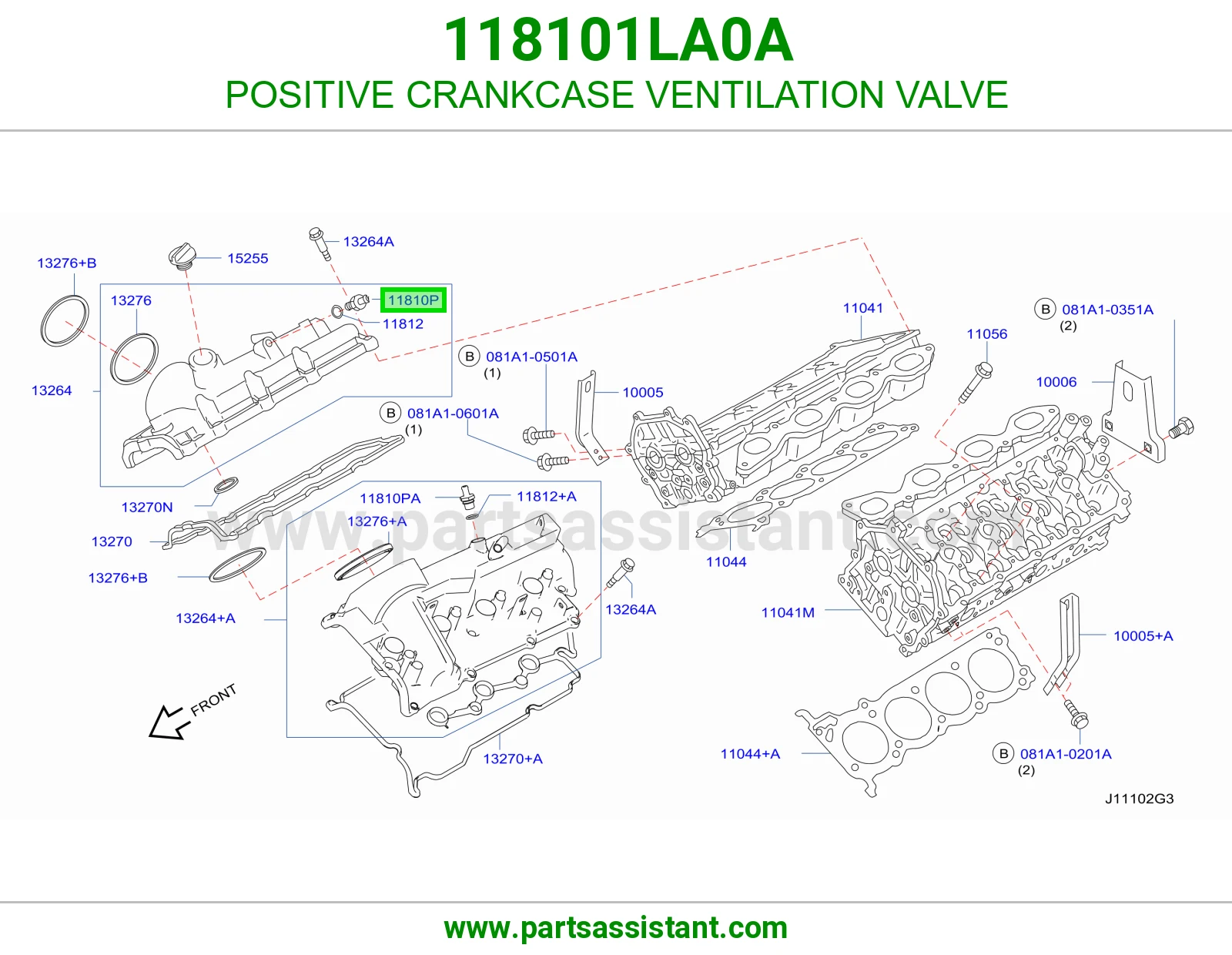 POSITIVE CRANKCASE VENTILATION VALVE
