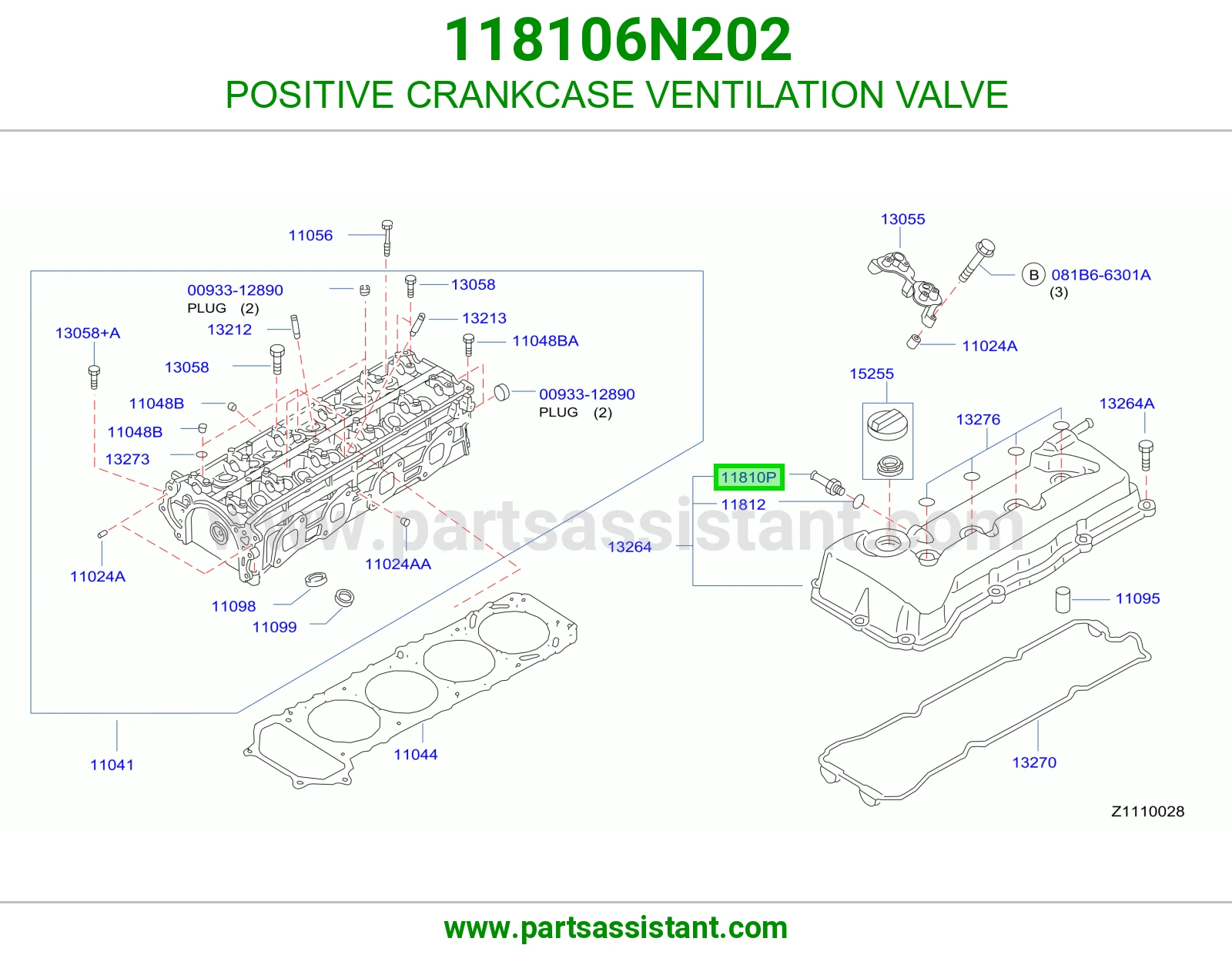 POSITIVE CRANKCASE VENTILATION VALVE
