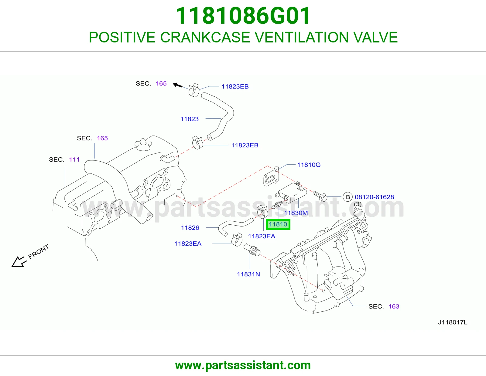 POSITIVE CRANKCASE VENTILATION VALVE