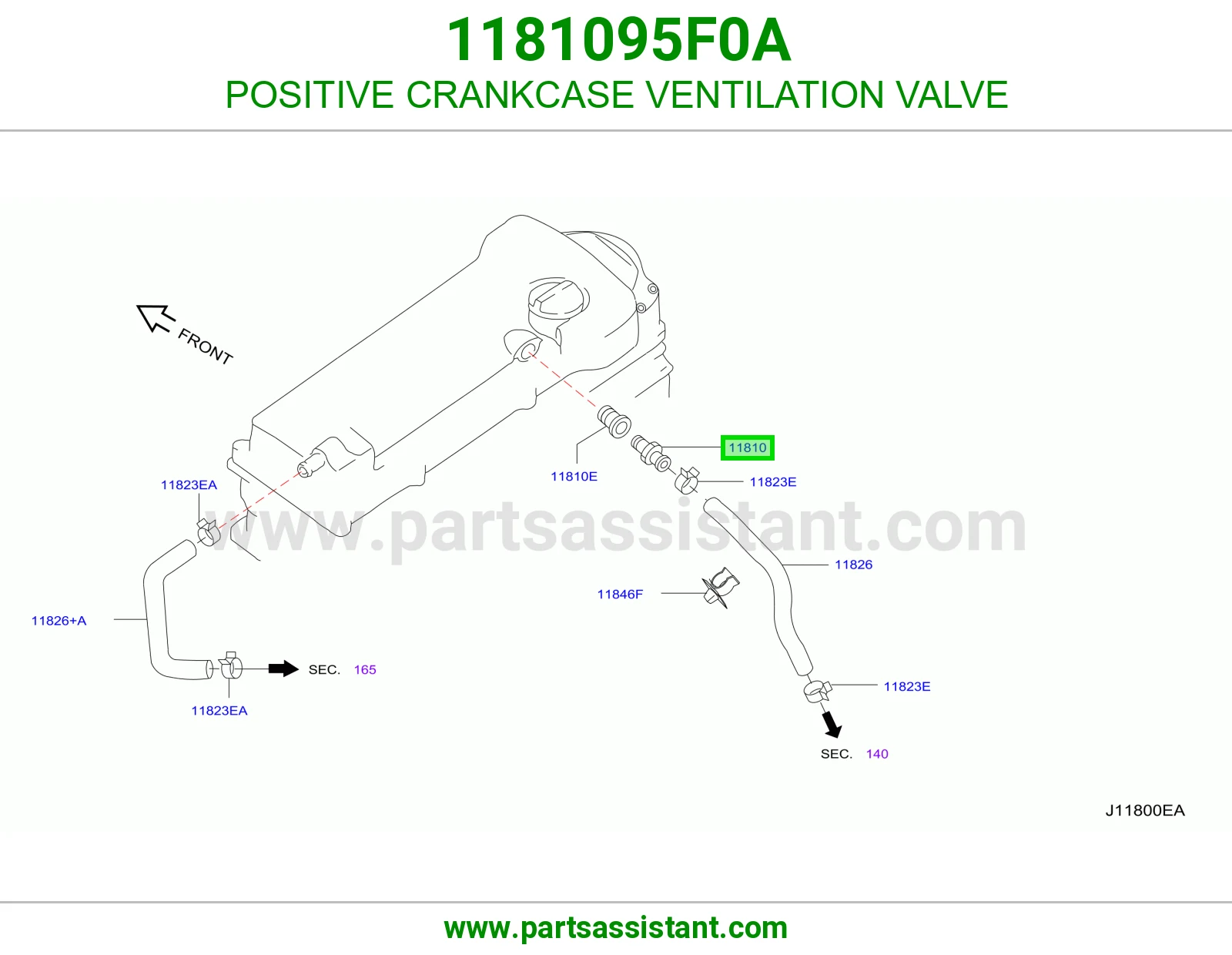 POSITIVE CRANKCASE VENTILATION VALVE