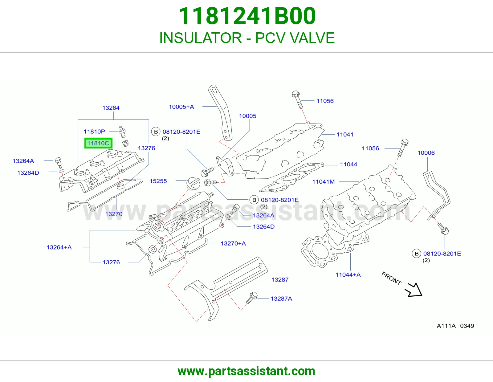 INSULATOR - PCV VALVE