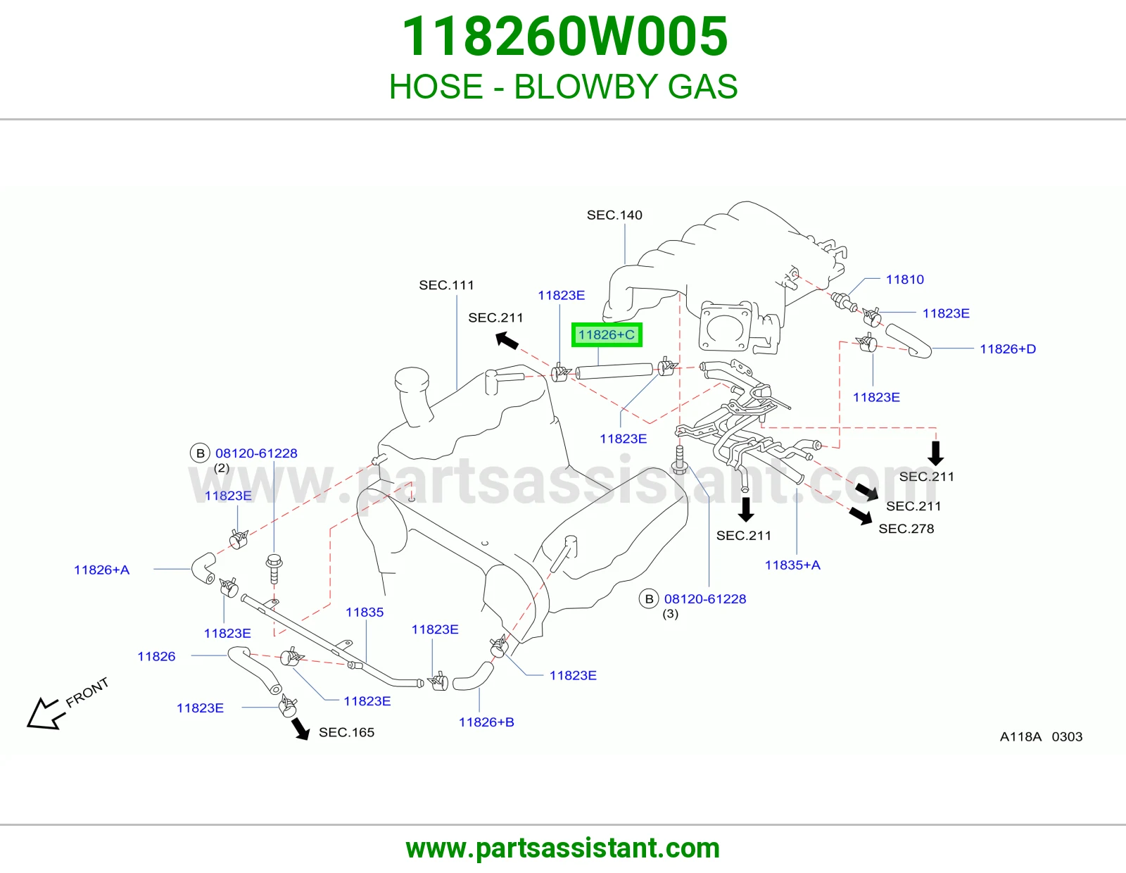 HOSE - BLOWBY GAS