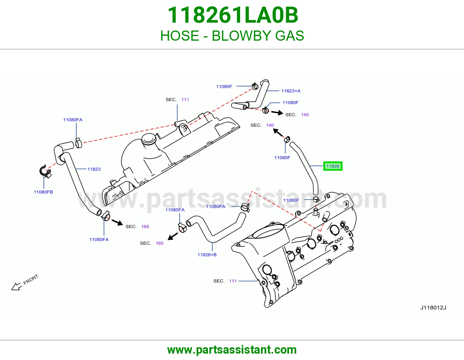 HOSE - BLOWBY GAS
