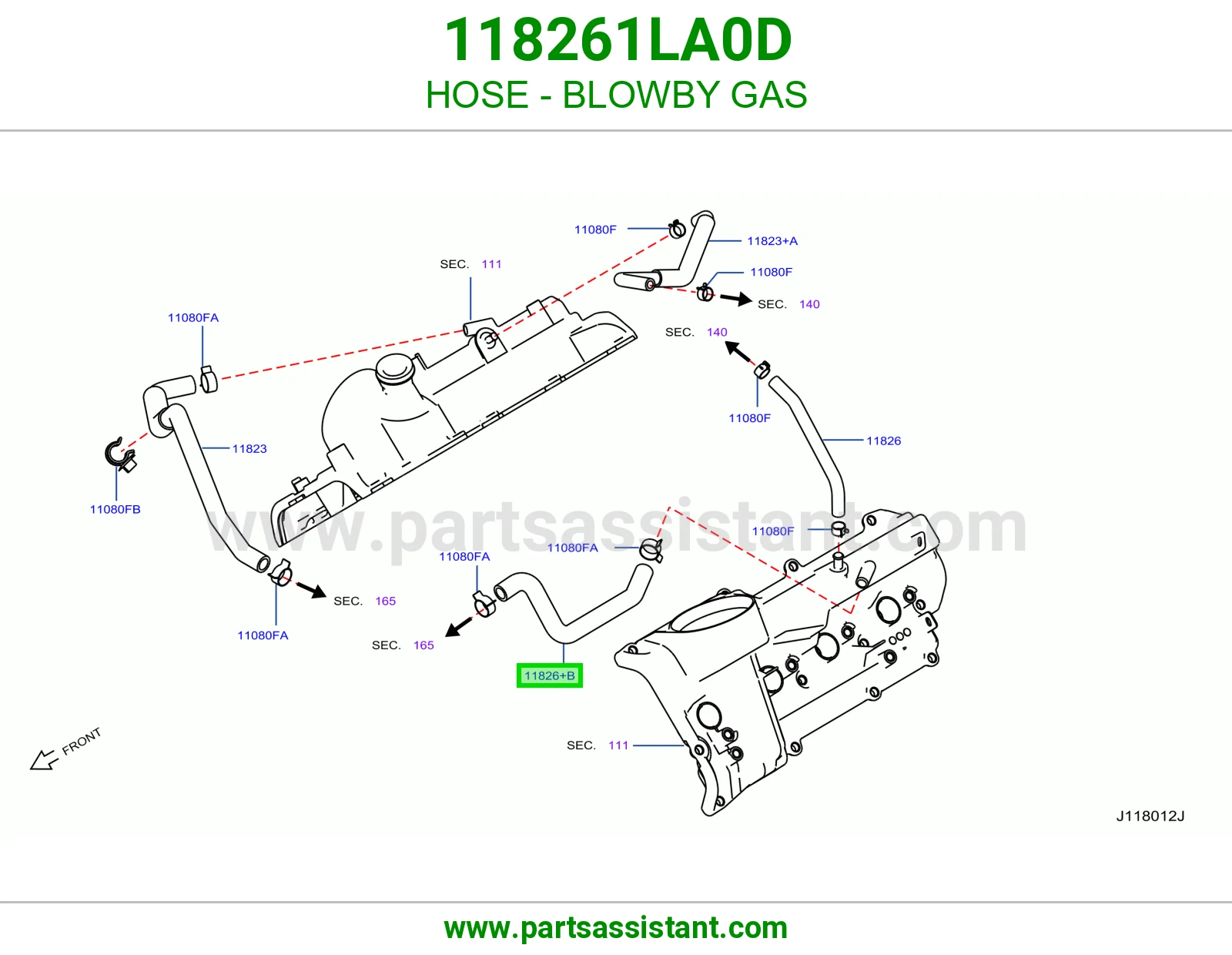 HOSE - BLOWBY GAS