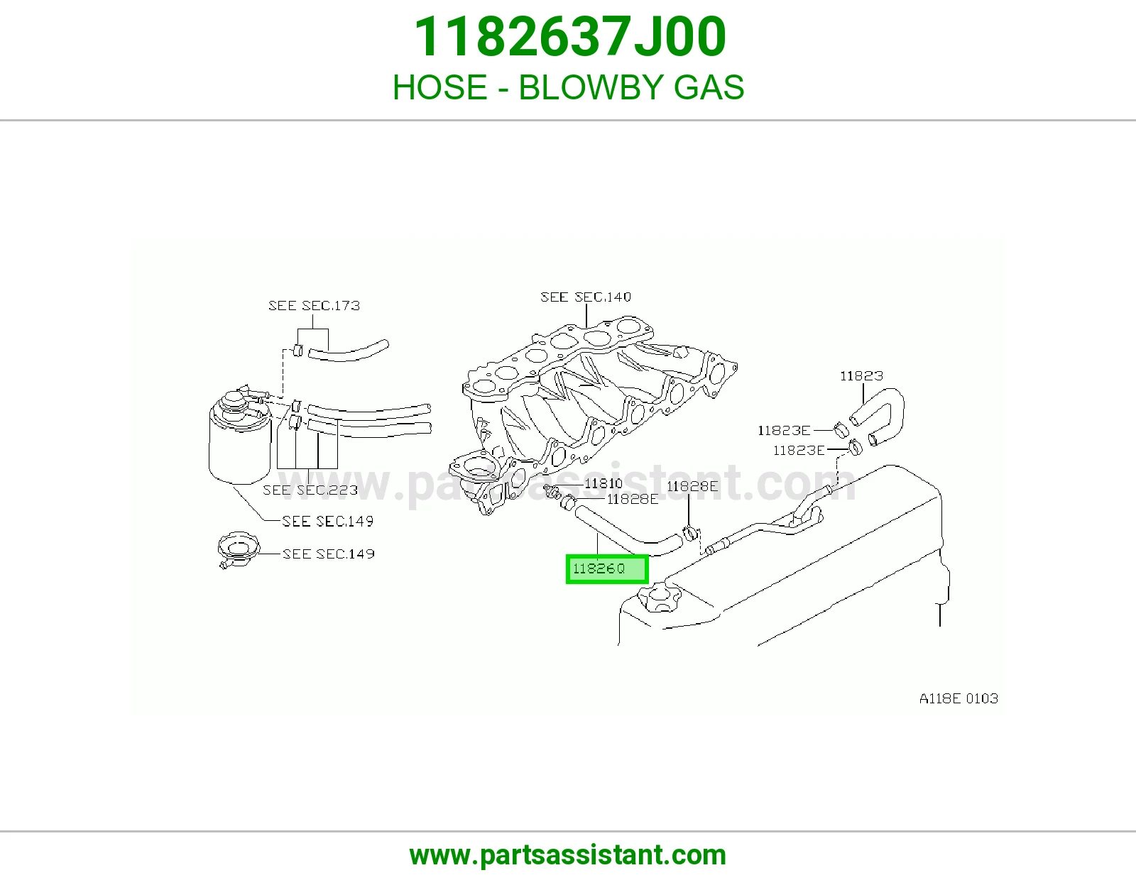 HOSE - BLOWBY GAS