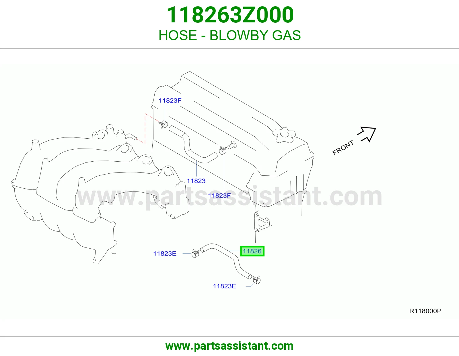 HOSE - BLOWBY GAS