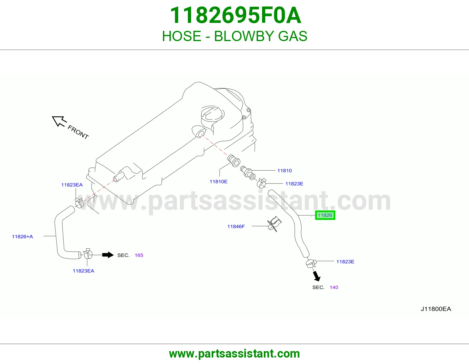 HOSE - BLOWBY GAS