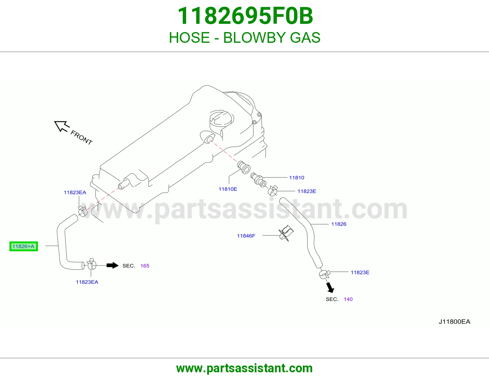 HOSE - BLOWBY GAS