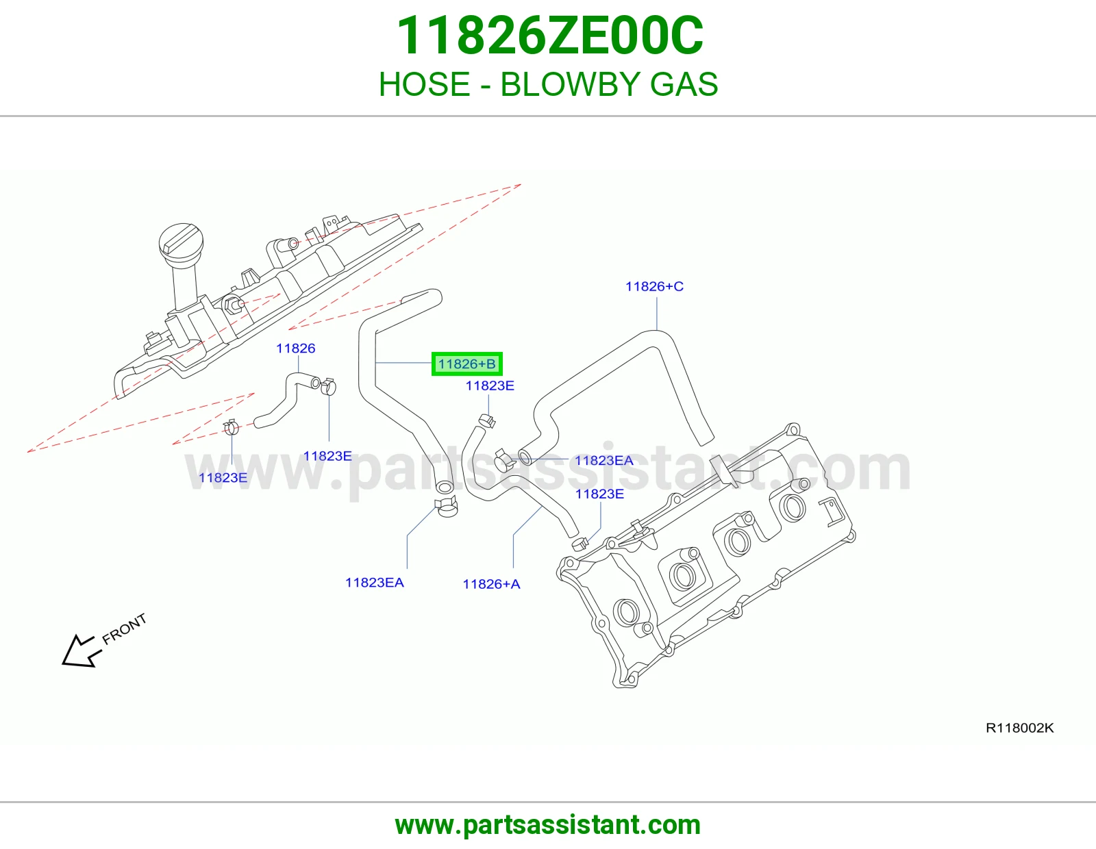 HOSE - BLOWBY GAS