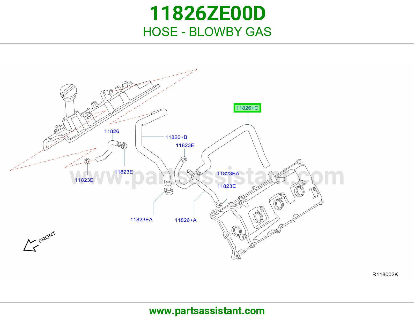 HOSE - BLOWBY GAS