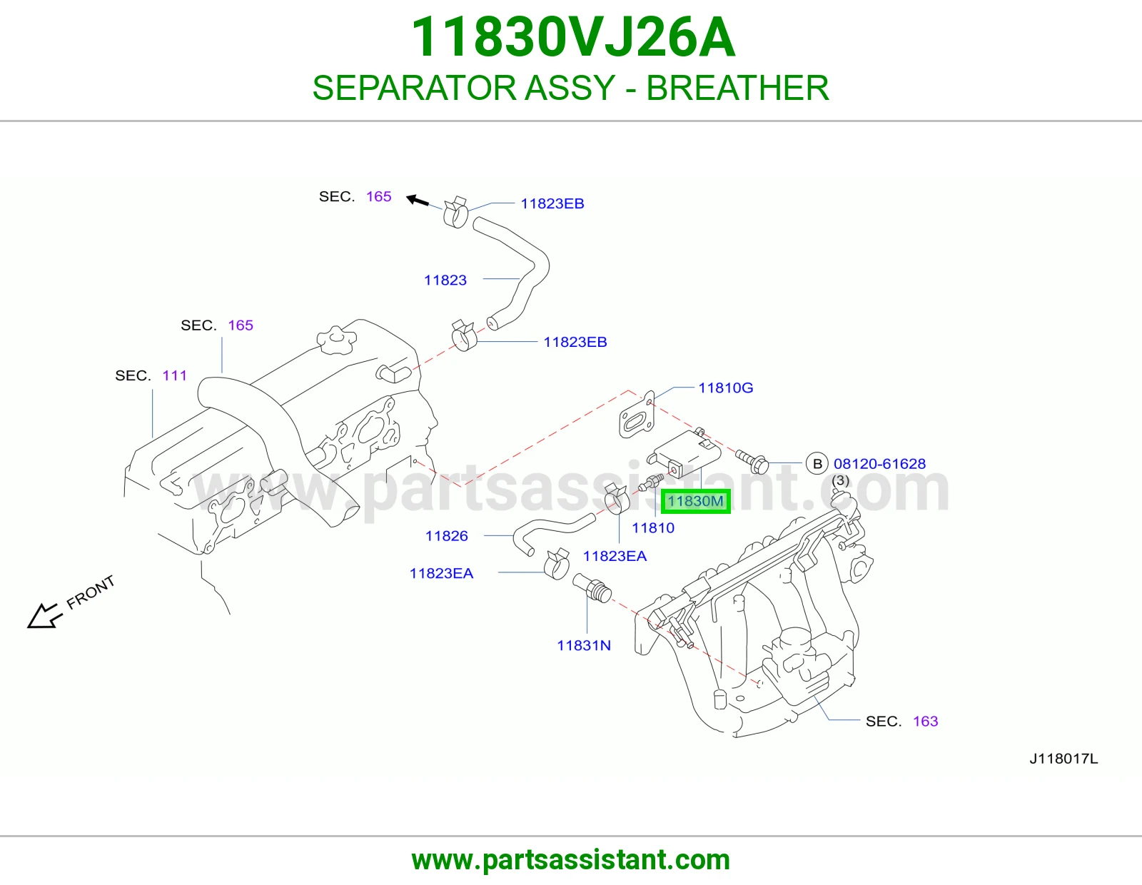 SEPARATOR ASSY - BREATHER
