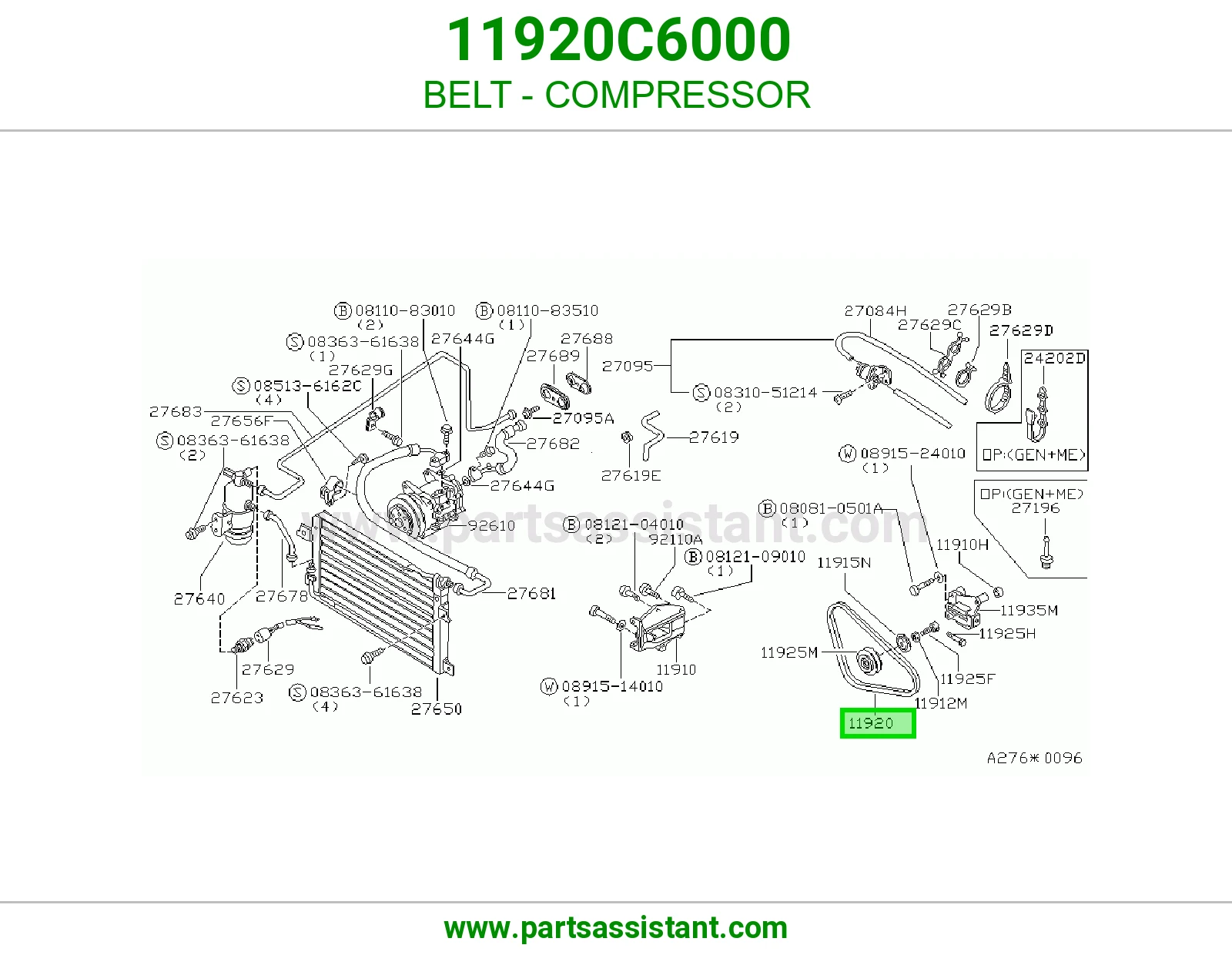 BELT - COMPRESSOR