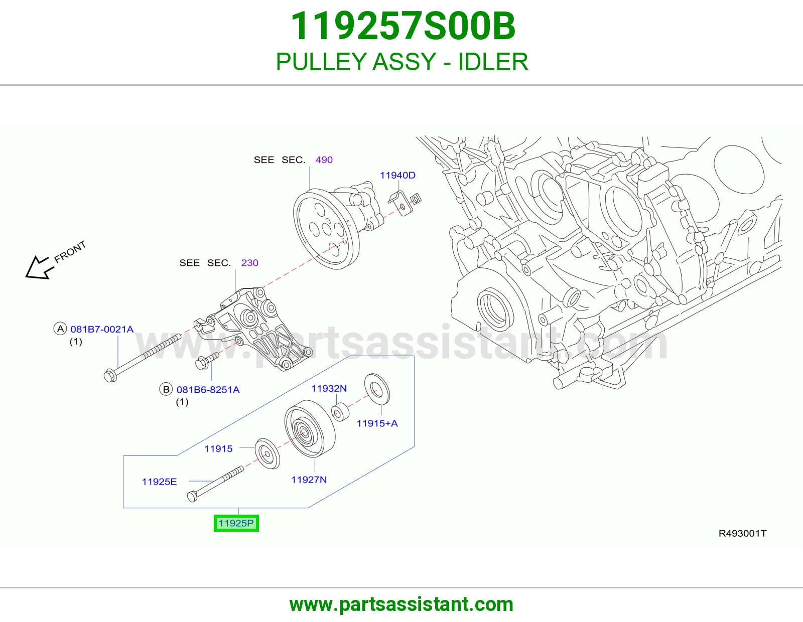 PULLEY ASSY - IDLER