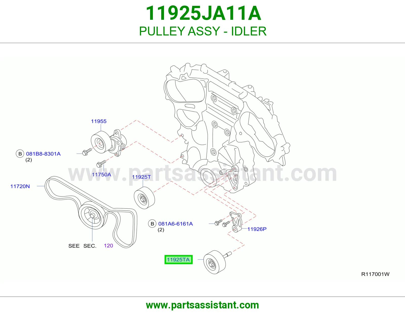 PULLEY ASSY - IDLER