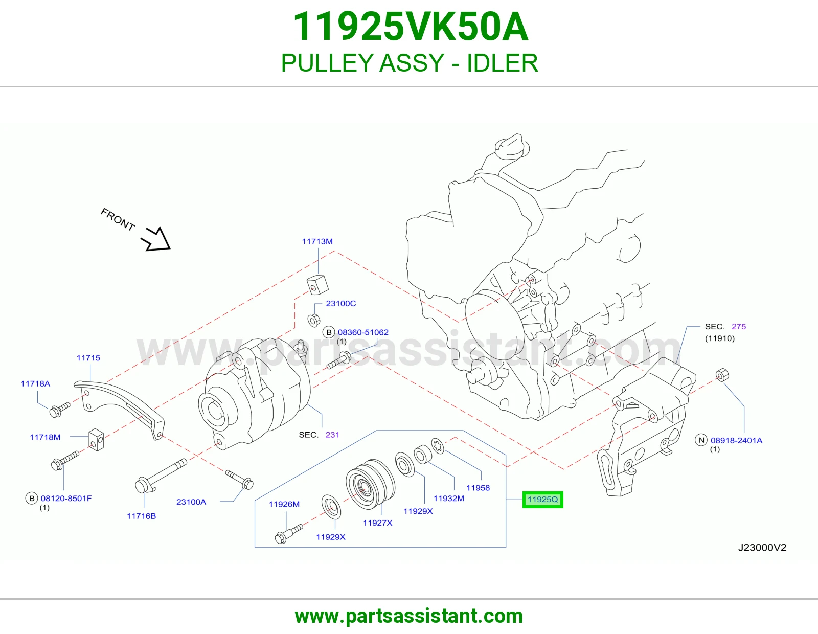 PULLEY ASSY - IDLER