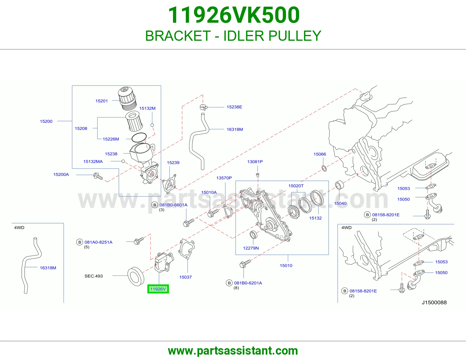 BRACKET - IDLER PULLEY