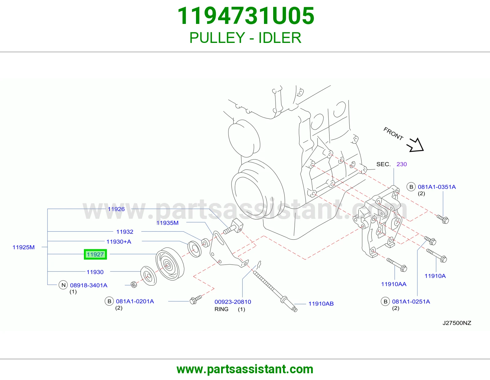 PULLEY - IDLER