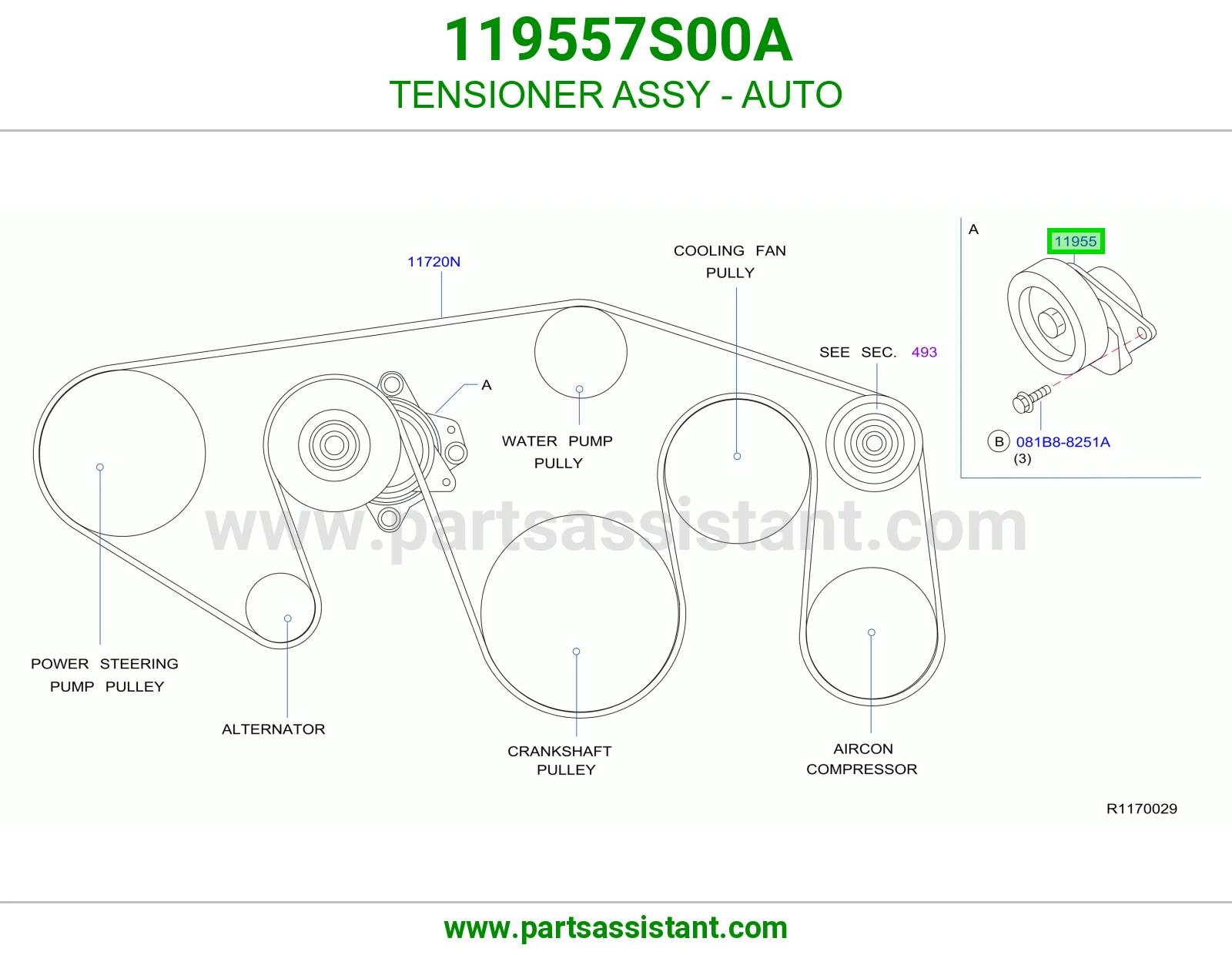 TENSIONER ASSY - AUTO