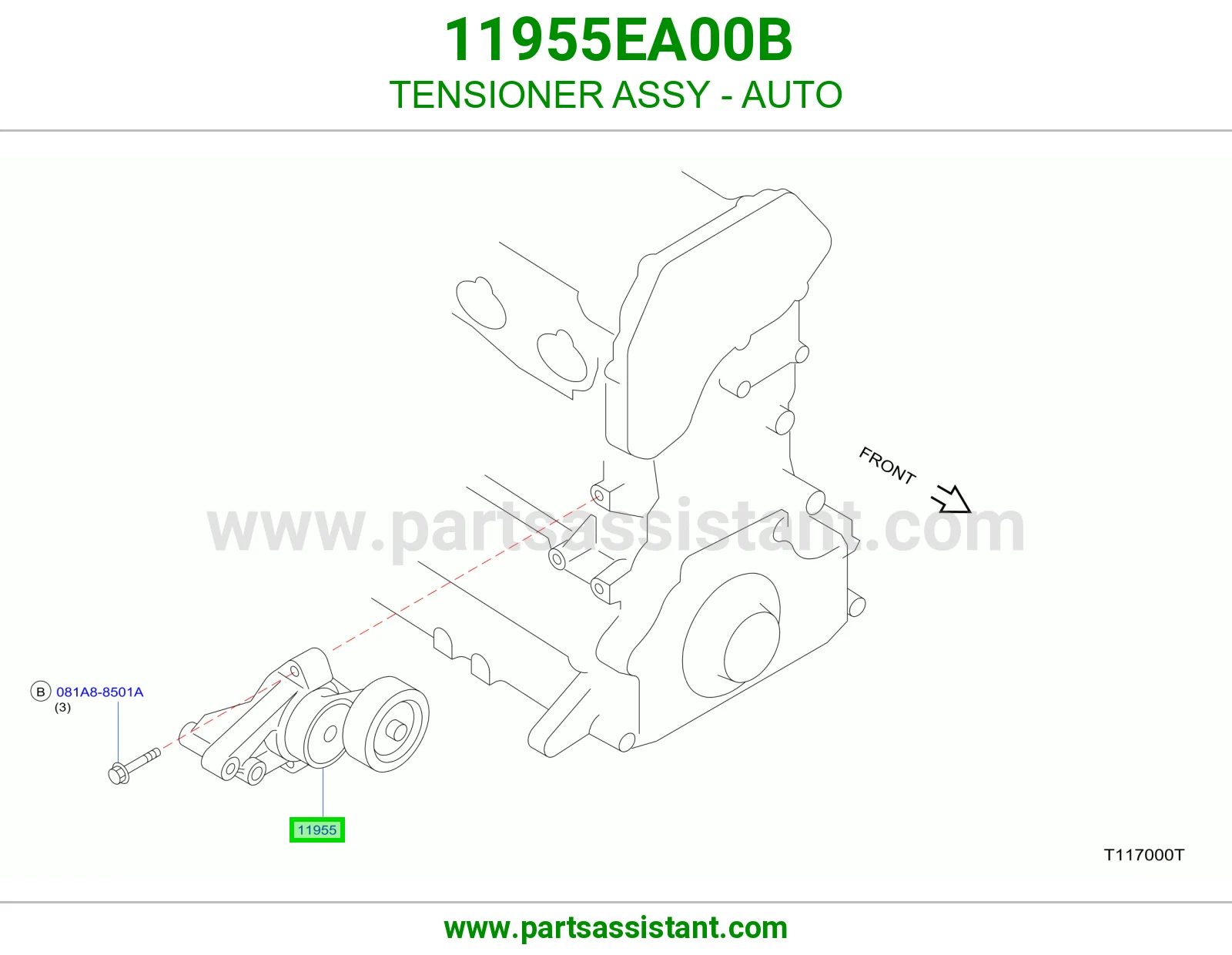TENSIONER ASSY - AUTO