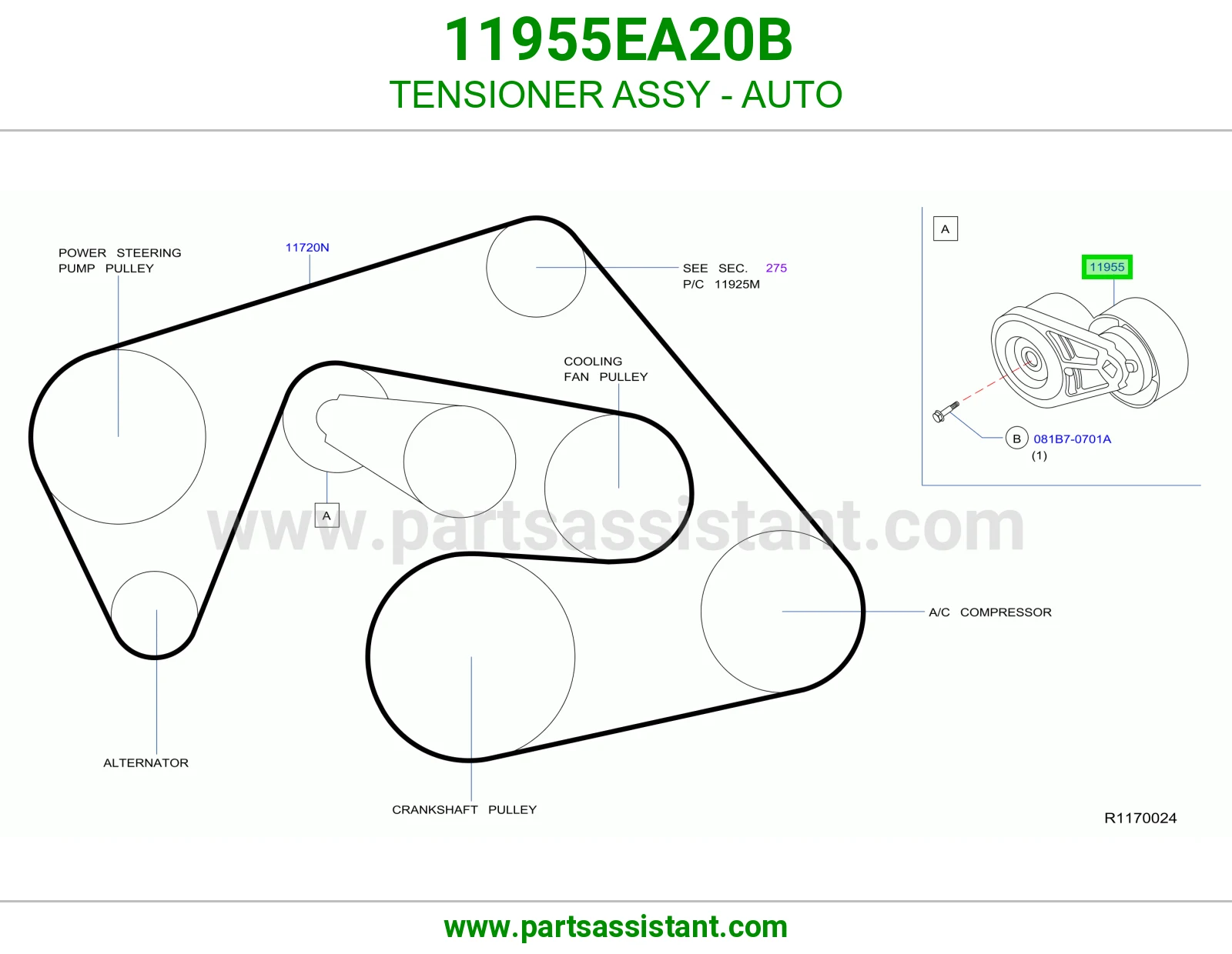 TENSIONER ASSY - AUTO