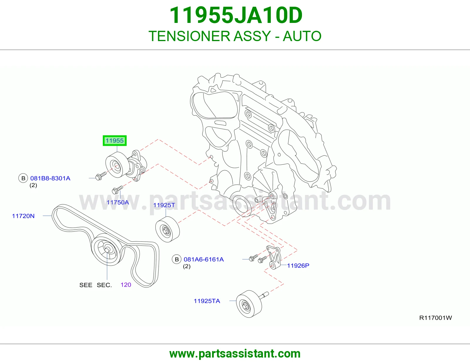 TENSIONER ASSY - AUTO
