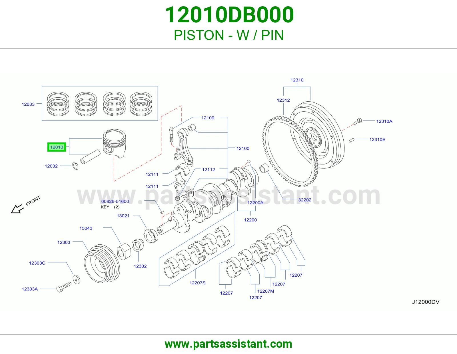 PISTON - W / PIN