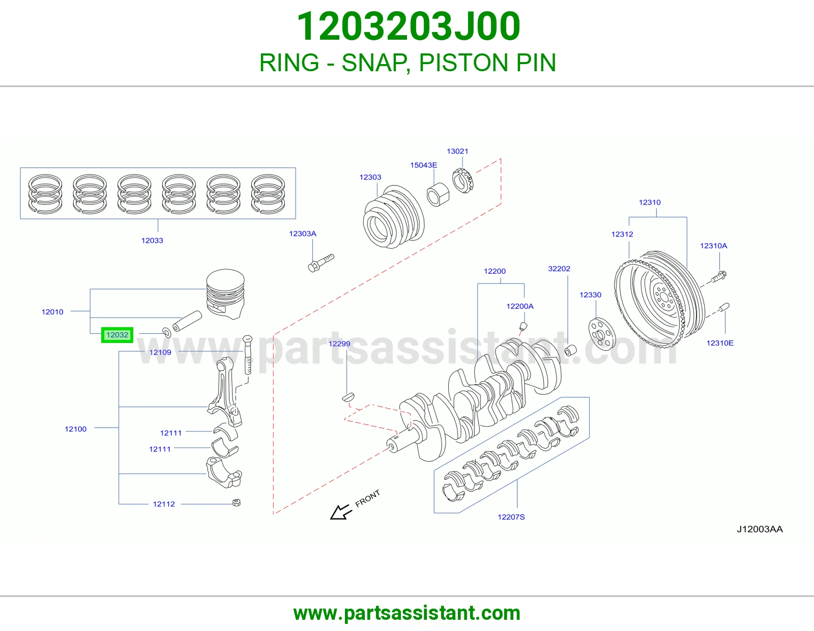RING - SNAP, PISTON PIN