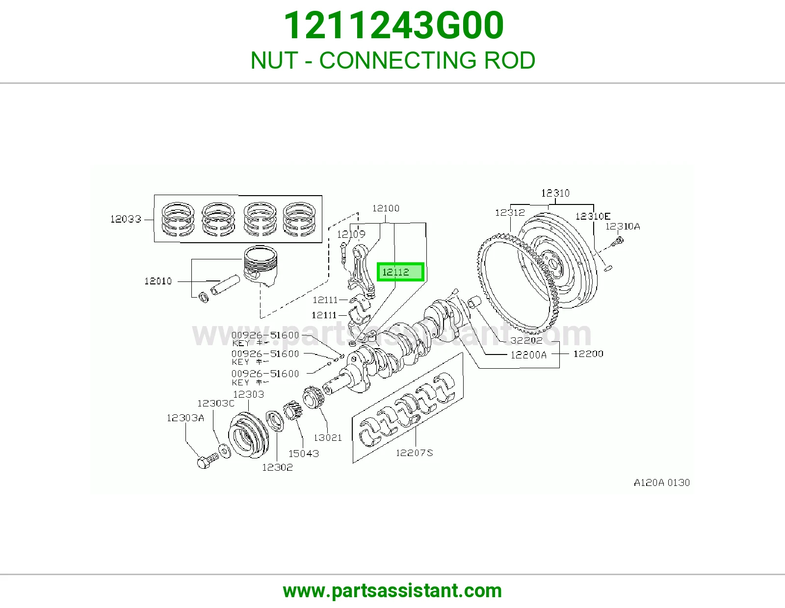 NUT - CONNECTING ROD