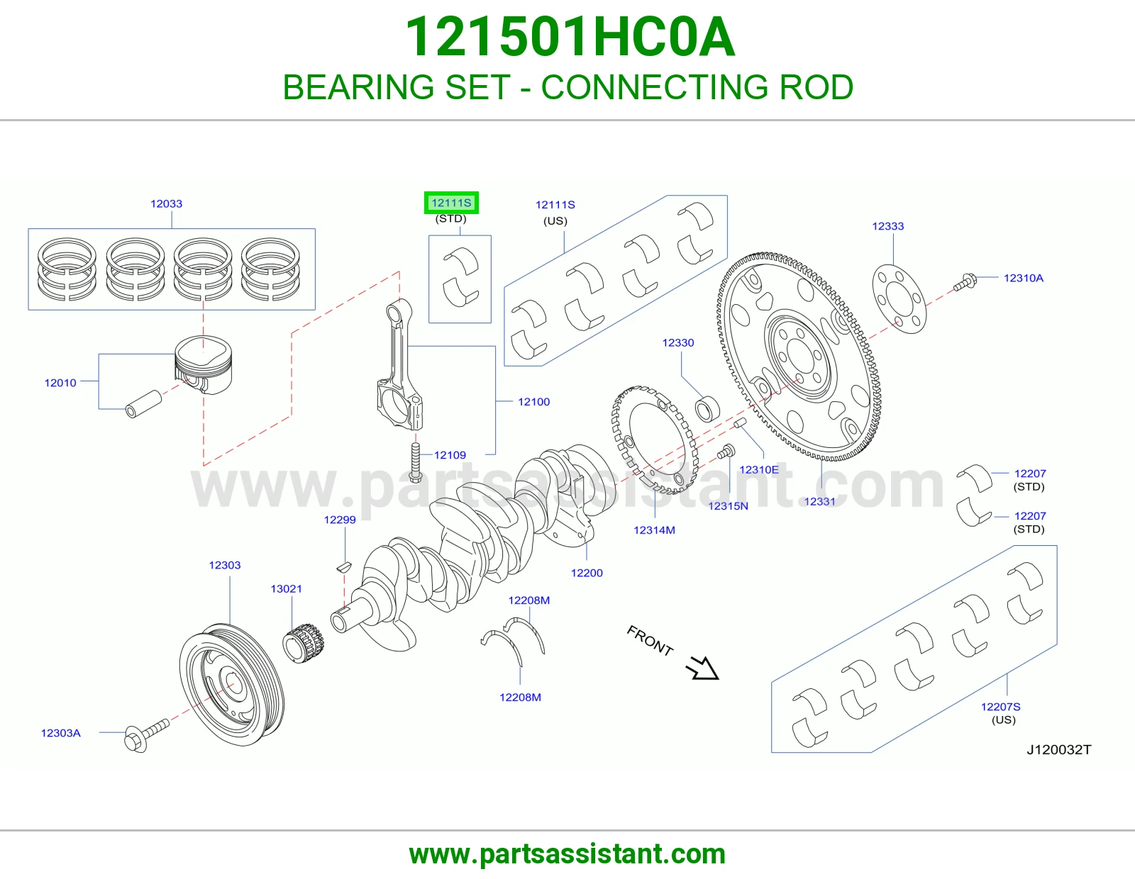 BEARING SET - CONNECTING ROD