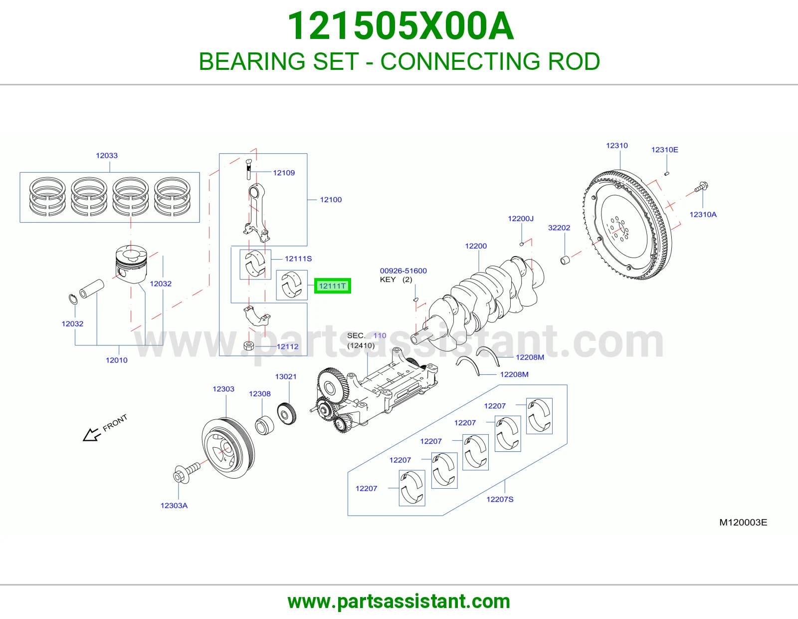 BEARING SET - CONNECTING ROD