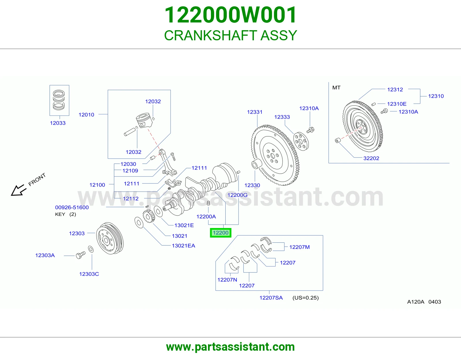 CRANKSHAFT ASSY