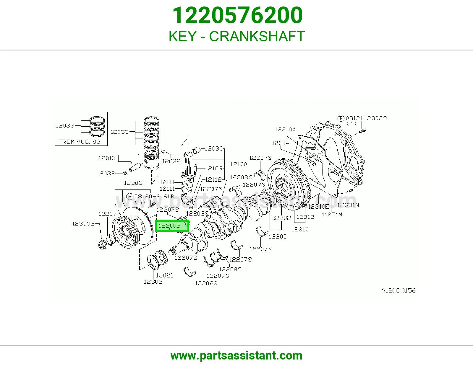 KEY - CRANKSHAFT