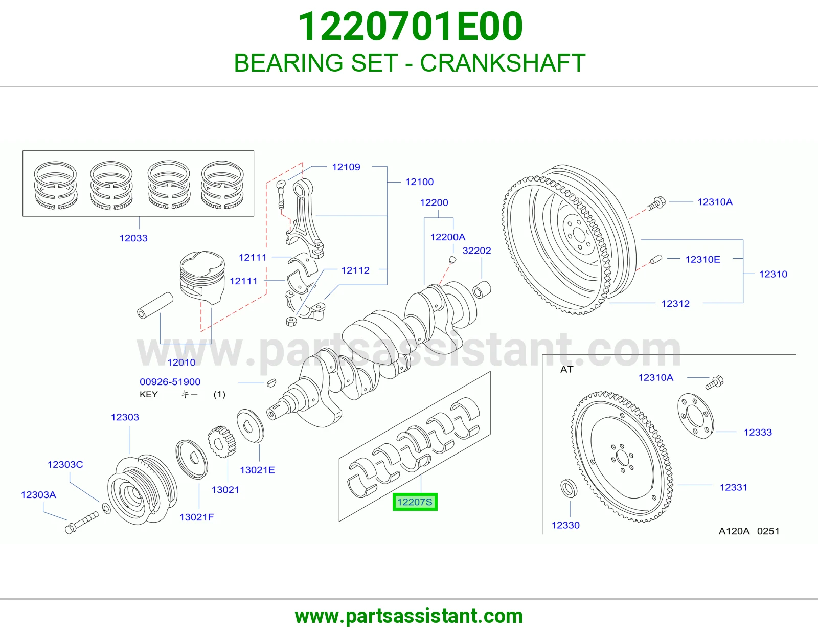 BEARING SET - CRANKSHAFT