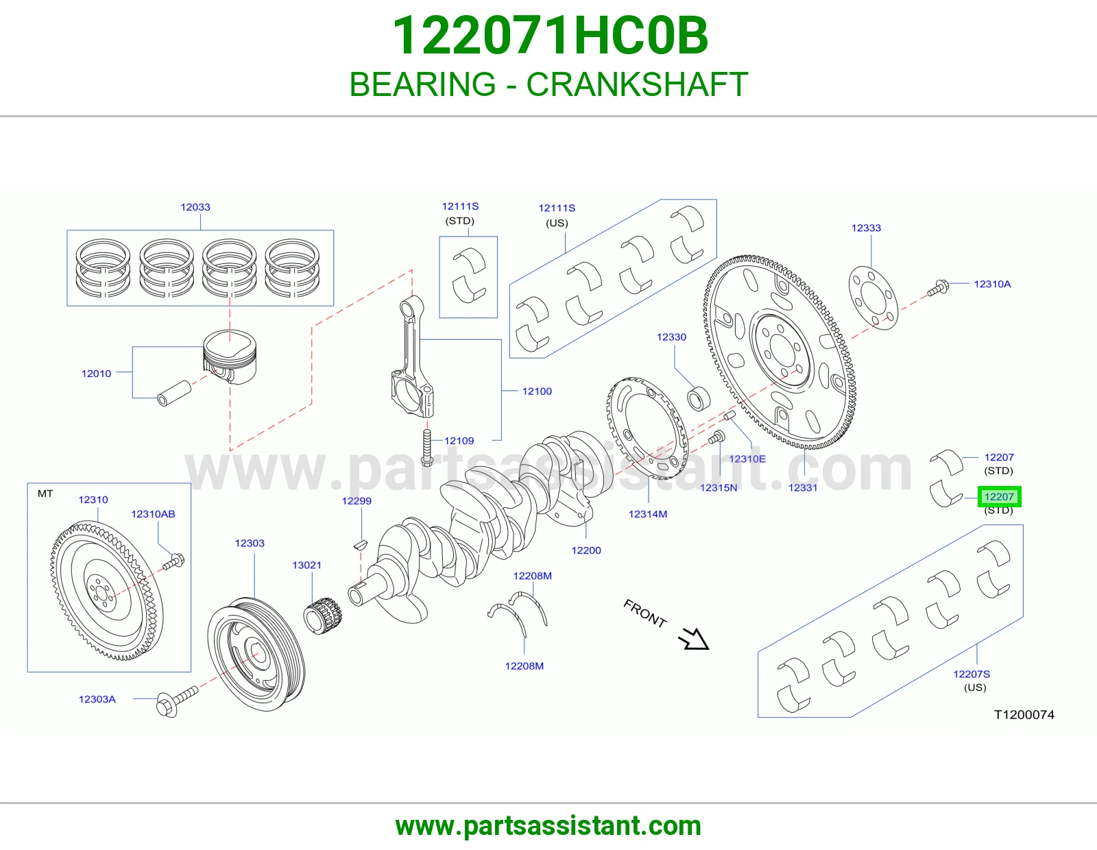 BEARING - CRANKSHAFT