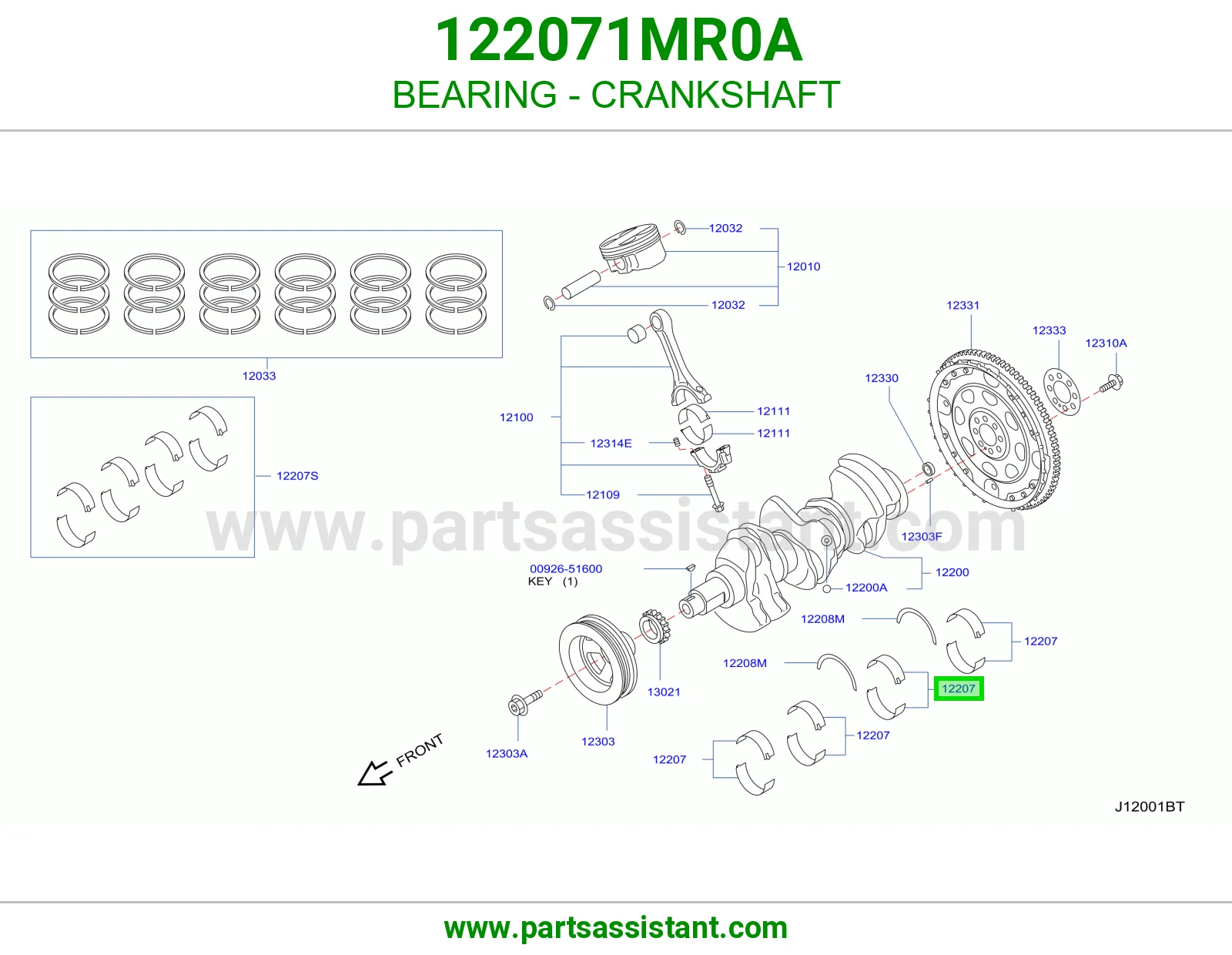 BEARING - CRANKSHAFT