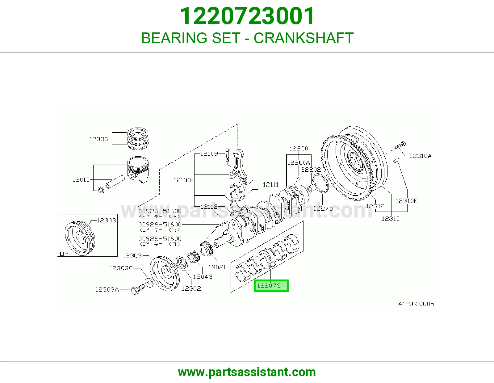 BEARING SET - CRANKSHAFT
