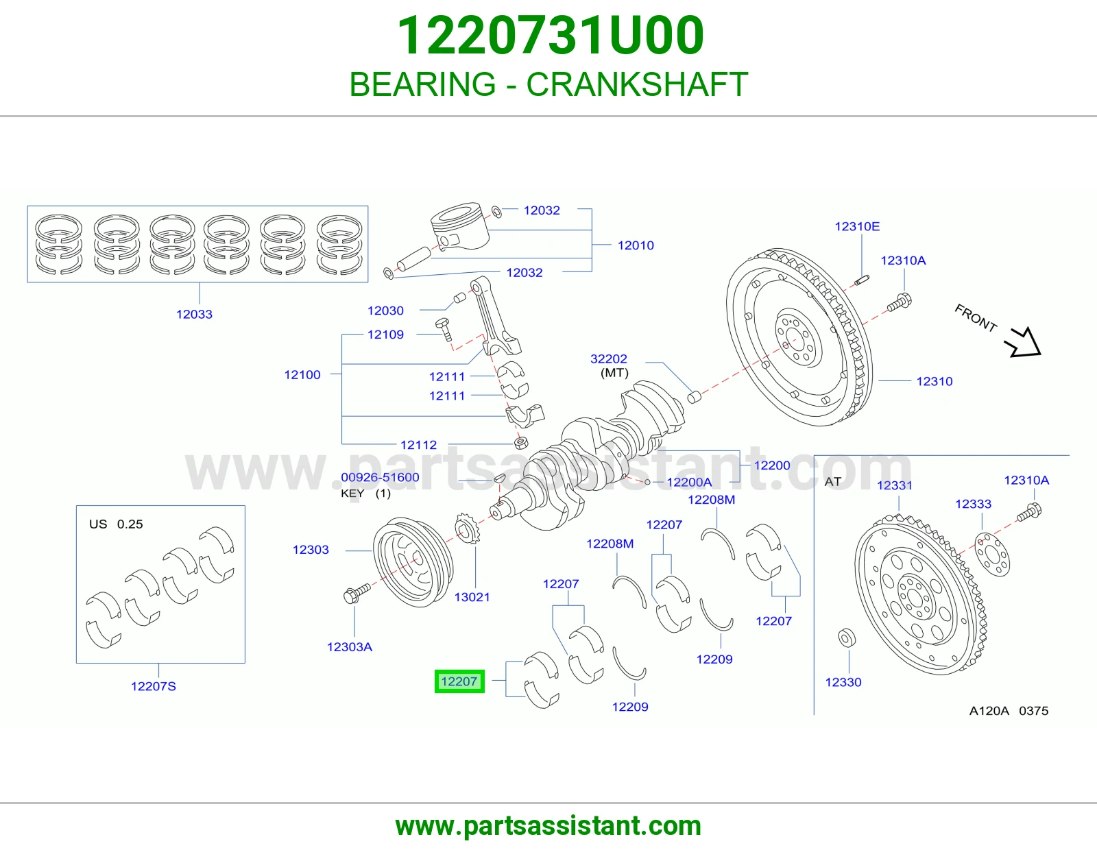 BEARING - CRANKSHAFT