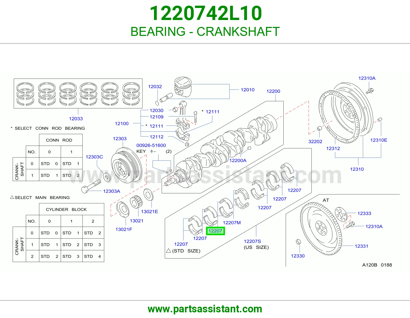 BEARING - CRANKSHAFT